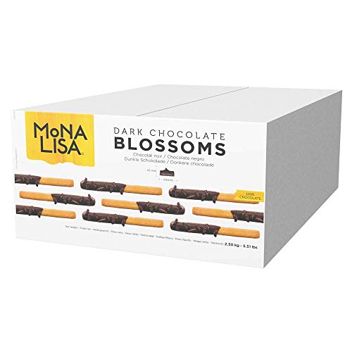 Callebaut Mona Lisa Blossoms (dunkle Schokolade, 2,5 kg Box) – belgische Schokoladenlocken/Spänen zum Dekorieren und Dekorieren von Kuchen, Cupcakes, Gateaux, Desserts, Waffeln, Crêpes, etc von Sephra