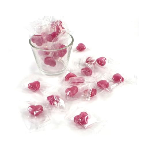 130x Herz Bonbon Bombom Gastgeschenk Hochzeit HerzBonbon rote Herzen Kirschgeschmack von Sepkina