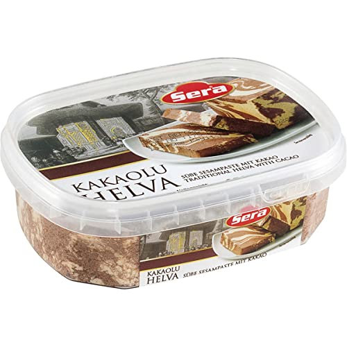 Sera Halva süße Sesampaste mit Kakao 350Gr, Kakao Halva, Sera, Türkische Halva mit Kakao, Sesampaste, Halva süße Sesampaste mit Kakao von Sera