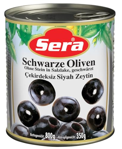 Sera Schwarze Oliven leicht gesalzen ohne Stein 1/1 von Sera