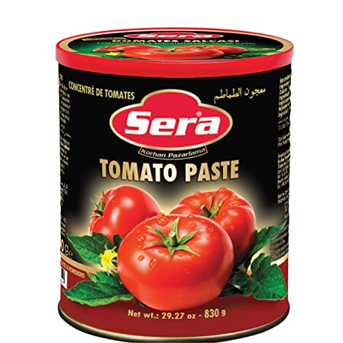 Sera Tomatenmark, doppelt konzentrierte Tomatenpaste, Tomatensauce, Ohne Zuckerzusatz, Tomate Sauce, Tomate Paste, Tomatensoße, 830gr von Sera