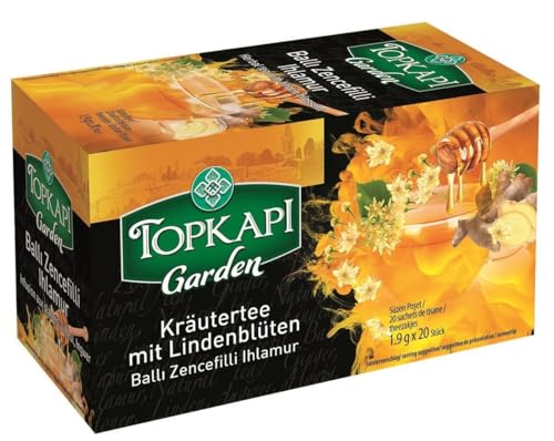 Topkapi Garden Honig Ingwer - Lindenblütentee (20x1,8Gr.) 20 Teebeutel von Sera