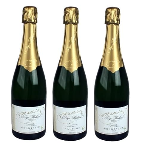 3x 0,75l - Serge Mathieu - Tradition Brut - Champagne A.O.P. - Frankreich - Champagner brut von Serge Mathieu