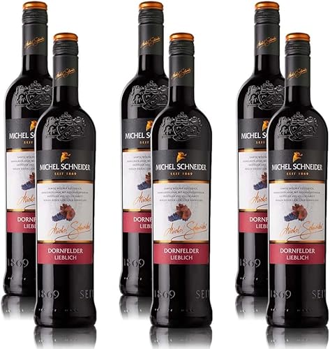 6 Flaschen Rotwein Michel Schneider Dornfelder Pfalz QbA, lieblich von Seroflow