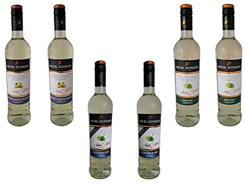 Michel Schneider Riesling Mix Paket mit & ohne Alkohol - 6 Stk von Seroflow