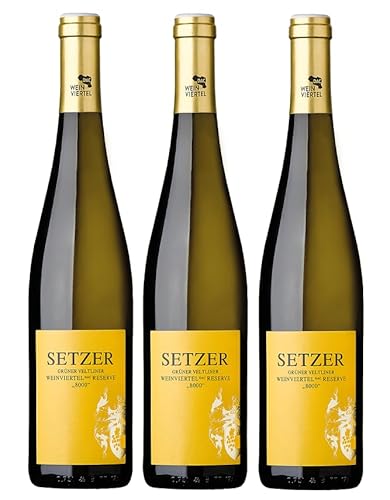 3x 0,75l - 2023er - Setzer - 8000 - Ried Laa - Grüner Veltliner - Weinviertel DAC Reserve - Österreich - Weißwein trocken von Setzer