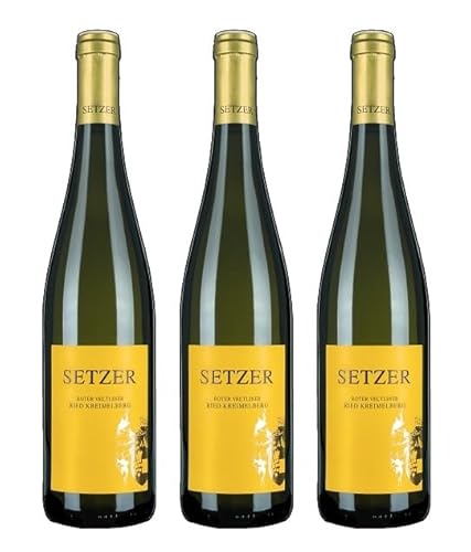 3x 0,75l - 2023er - Setzer - Ried Kreimelberg - Roter Veltliner - Qualitätswein Weinviertel - Österreich - Weißwein trocken von Setzer