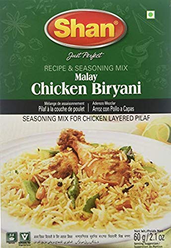 Shan Gewürzmischung für Malaiisches Huhn Biryani Masala, 60 g, 2 Stück von Shan