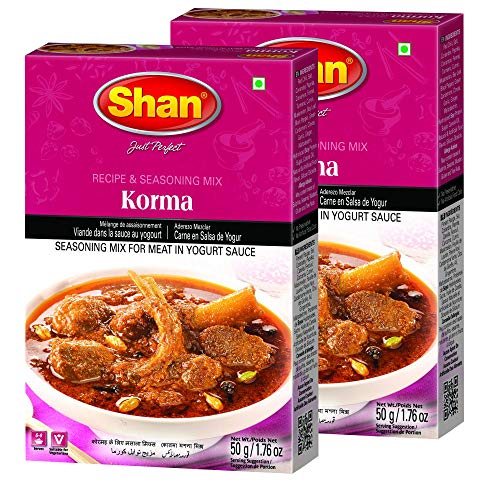 Shan Korma Masala, 50 g, 2 Stück, Senf, Puder von Shan