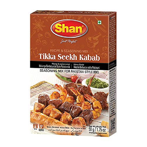 Shan Tikka Seekh Kebab BBQ, 2er Pack (2 x 50 g) von Shan