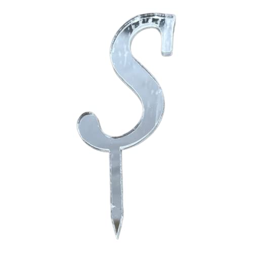 Cake Topper Buchstabe - S - SILBER - Acryl - Shantys von Shantys Patisserie & Dessert