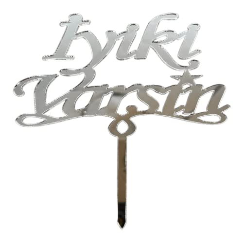 Cake Topper S - Iyiki Varsin - SILVER - Acryl - Shantys von Shantys Patisserie & Dessert