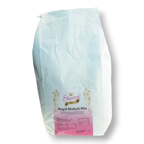 Royal Biskuit Mix - 10 Kg - | einfach und schnell | Halal | Biskuitmix | Biscuit | Backmischung | Biskuitrezept | Biskuitteig | Kuchen Mix | Kuchenboden | Biskuitboden | Tortenboden | von Shantys Patisserie & Dessert