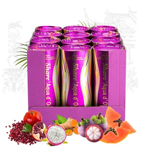 ShareAqua d'Oro Getränk aus den Säften von fermentiertem Obst & Gemüse | Super Food | natürlich | Mikrobiom | Vitaldrink im Alltag, auf Reisen, beim Fasten. Natürlich, einfach, lecker. 12 x 240 ml von Share