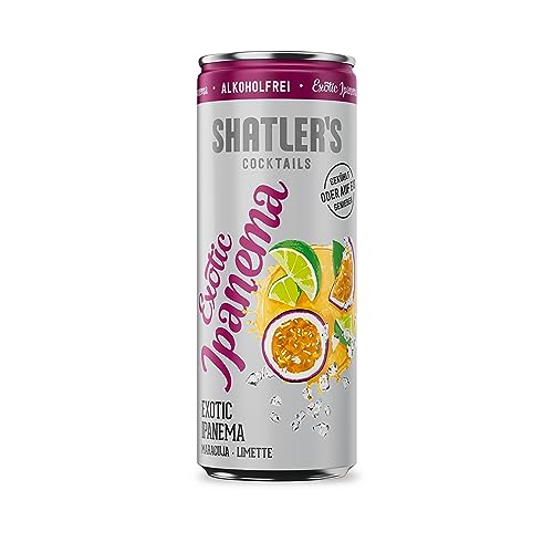 Shatler's Cocktails | Exotic Ipanema | Alkoholfrei | Maracuja und Limette | 12 x 250ML von Shatler's