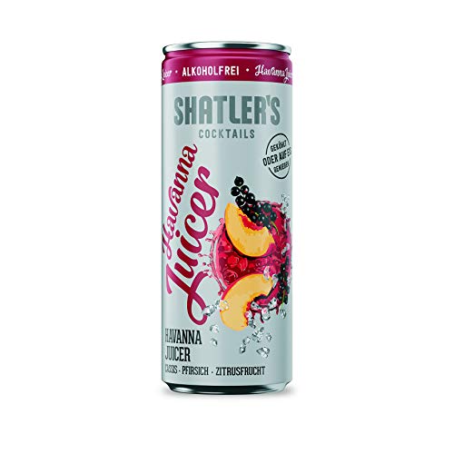 Shatler's Cocktails | Havanna Juicer | Alkoholfrei | Cassis, Pfirsich und Zitrusfrucht | 12 x 250ML von Shatler's