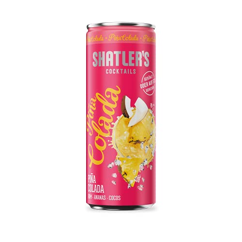 Shatler's Cocktails | Piña Colada | Rum, Ananas und Cocos | 12 x 250ML | 10,1% von Shatler's