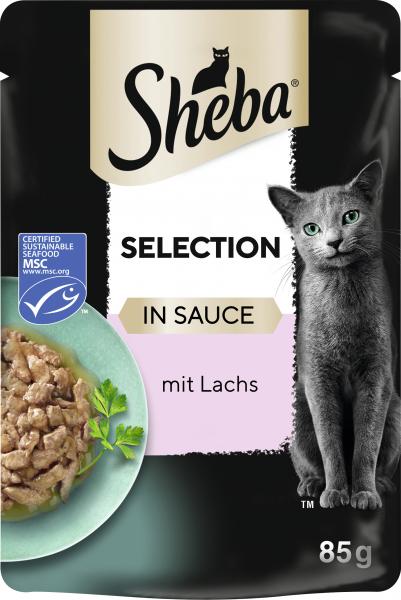 Sheba Selection in Sauce mit Lachs von Sheba