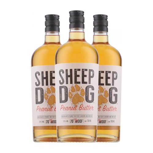 Whiskey Blended Sheep Dog. Peanut Butter 70 cl (Karton mit 3 Flaschen von 70 cl) von Sheep Dog