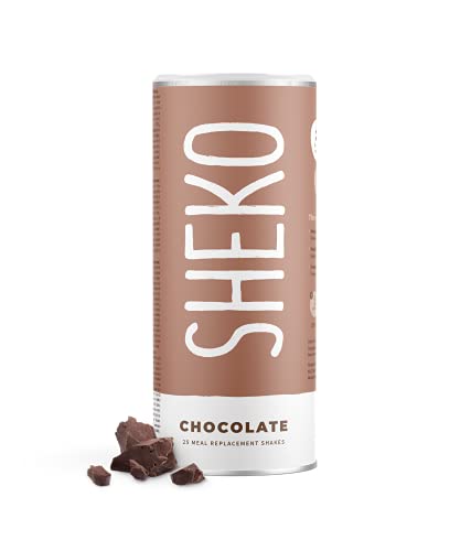 Protein Pulver Schoko | SHEKO Eiweißpulver Muskelaufbau | 25 Portionen Protein Shake Schoko | Idealer Mahlzeitersatz Shake glutenfrei von Sheko