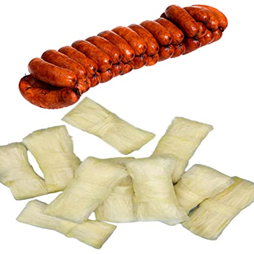 10 Stück Wursthäute, 2,5/8,2 ft Natürliche Trockene Feine Schafshülle Hühnerwürste für hausgemachte Hot Dog Wurst von Shenrongtong
