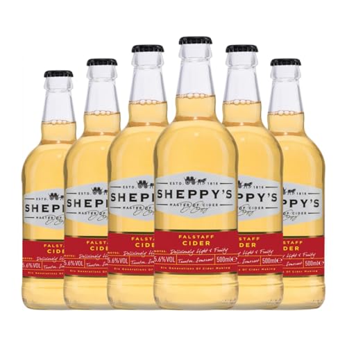 Cidre Sheppy's Falstaff Single Variety Apple Medium Flasche 50 cl (Karton mit 6 Medium Flasche von 50 cl) von Sheppy's Craft Cider