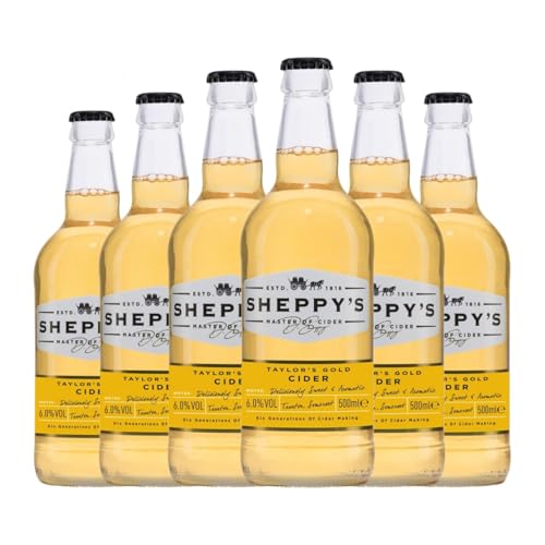 Cidre Sheppy's Taylor's Gold Single Variety Apple Medium Flasche 50 cl (Karton mit 6 Medium Flasche von 50 cl) von Sheppy's Craft Cider