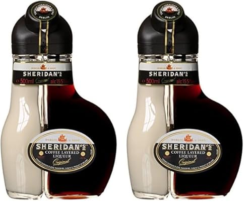 Sheridans Coffee layered Kaffeelikör, 500ml, Schokolade (Packung mit 2) von Sheridans