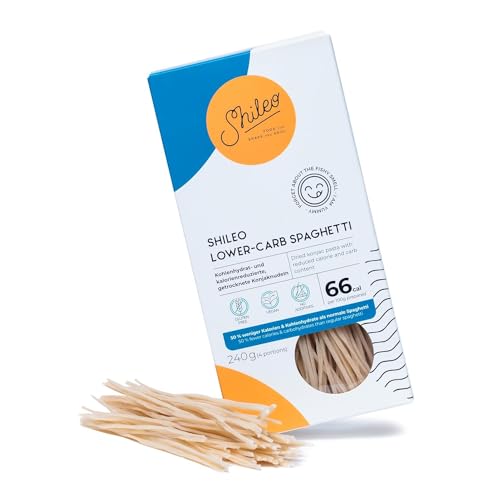 Shileo Konjak Spaghetti Nudeln 240g aus Konjakmehl | energiereduzierte Lower Carb Konjaknudeln | Keto Konjak-Nudeln (fast) ohne Kohlenhydrate für eine bewusste Low-Carb Ketogene Ernährung von Shileo