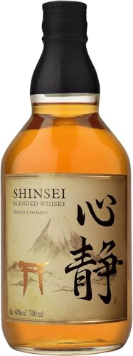 Shinsei I Blended Whisky I 700 ml I Japanischer Whisky aus der Nähe des Fuji I Harmonie von fruchtigen Aromen und rauchigen Düften von Shinsei Whisky