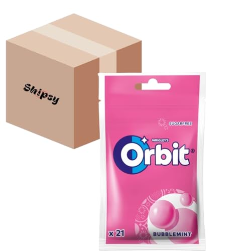 Kaugummi Bag Orbit Bubblemint 29g 22 stuck ZuckerFrei Shipsy Box von Shipsy