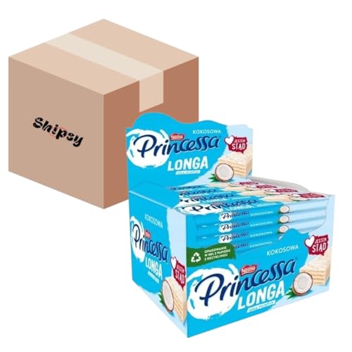 Wafel Princessa Longa Kokosowa 40g/30 Shipsy Box von Shipsy