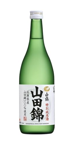 SAKE HAKUTSURU YAMADA Nishiki - Angenehm leichter, weicher Tokubetsu Junmai Sake, Hergestellt aus Premium Yamada Nishiki Reis, Aus Kobe, Japan, 720ml von Shirakura