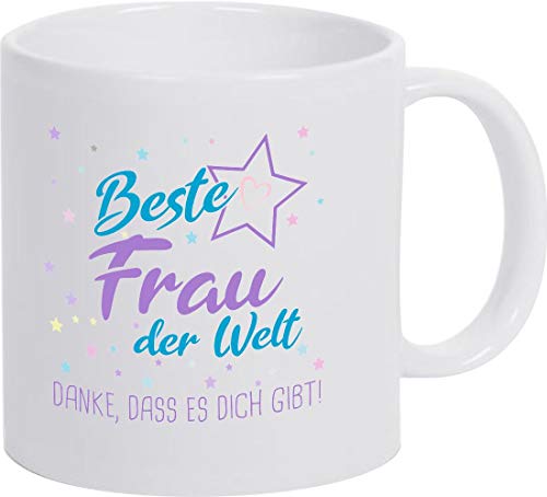 ShirtInStyle, Geschenkset, Tasse beste Frau der Welt, danke das es dich gibt! Farbe weiß von ShirtInStyle