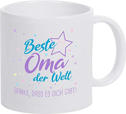 ShirtInStyle, Geschenkset, Tasse beste Oma der Welt, danke das es dich gibt! Farbe weiß von ShirtInStyle