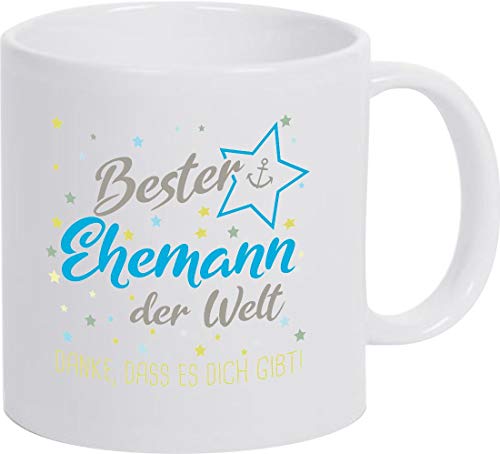 ShirtInStyle, Geschenkset, Tasse bester Ehemann der Welt, danke das es dich gibt! Farbe weiß von ShirtInStyle