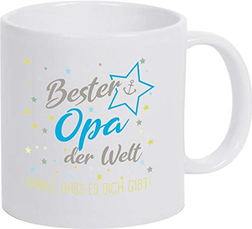 ShirtInStyle, Geschenkset, Tasse bester Opa der Welt, danke das es dich gibt! Farbe weiß von ShirtInStyle