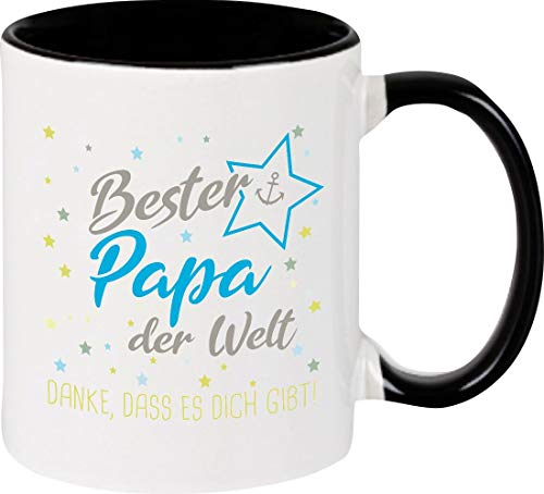 ShirtInStyle, Geschenkset, Tasse bester Papa der Welt, danke das es dich gibt! Farbe schwarz von ShirtInStyle