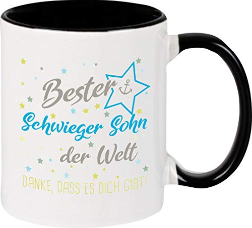 ShirtInStyle, Geschenkset, Tasse bester Schwieger Sohn der Welt, danke das es dich gibt! Farbe schwarz von ShirtInStyle