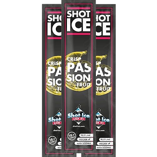 Shot Ice 200er Paket Crisp Passionfruit - Frozen Shot - Eis mit Alkohol zum Selbsteinfrieren - Ab 18 Jahren! (200) von Shot Ice