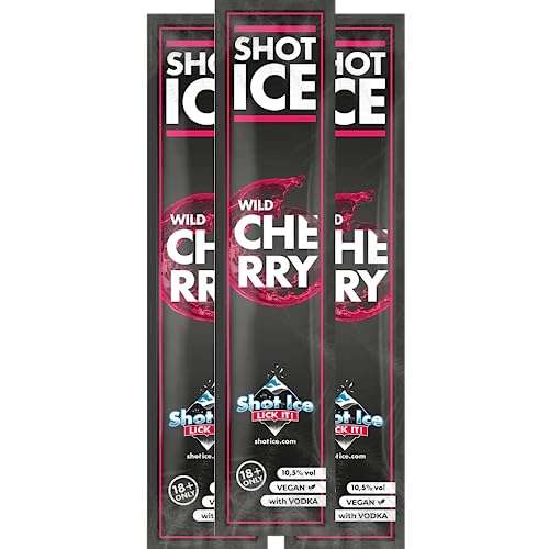 Shot Ice Paket Wild Cherry - Frozen Shot - Eis mit Alkohol zum Selbsteinfrieren - Ab 18 Jahren! (200) von Shot Ice