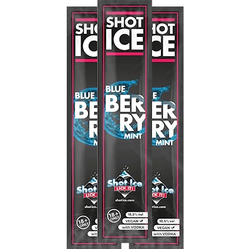 Shot Ice 50er Paket Blueberry/Mint - Frozen Shot - Eis mit Alkohol zum Selbsteinfrieren - Ab 18 Jahren! (50) von Shot Ice