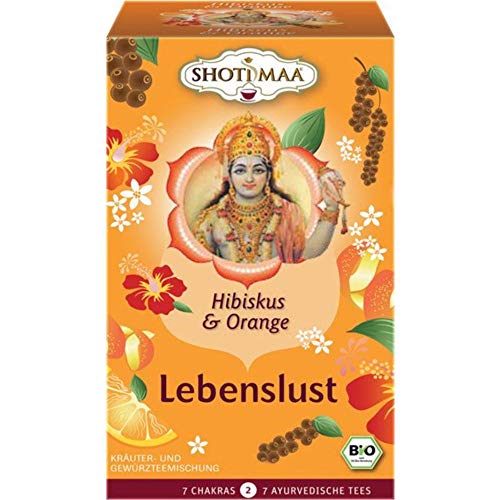 Shoti Maa Bio Lebenslust - Hibiskus & Orange (6 x 16 Btl) von Shoti Maa