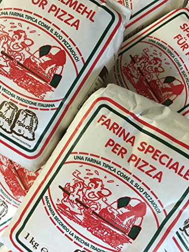 5 Packungen a 1,0 Kg Pizzamehl vom Shop-of-Wonder ® Weizenmehl Typ 00 geeignet für die Zubereitung von Pizza, Pizzabrötchen und Ciabatta von Shp-of-Wonder