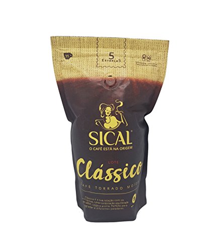 Sical 5 Estrelas Ground Coffee Portuguese Blend Intensity scale "9" (250 grams) von Sical