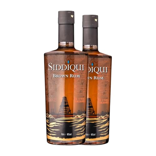 Rum Siddiqui Rum Brown Añejo 70 cl (Karton mit 2 Flaschen von 70 cl) von Siddiqui Rums Corporation