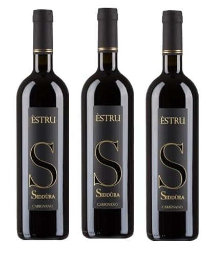 3x 0,75l - 2022er - Siddùra - Èstru - Carignano - Isola dei Nuraghi I.G.P. - Sardinien - Italien - Rotwein trocken von Siddùra