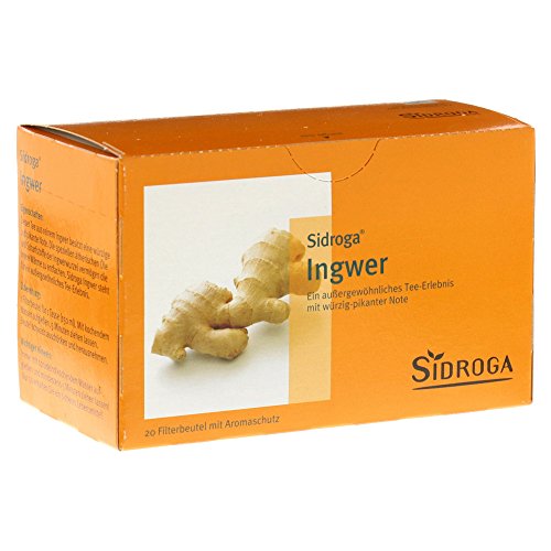 Sidroga Ingwer: Ingwertee mit würzig-pikanter Note, 20 Filterbeutel mit je 0,75 g von Sidroga
