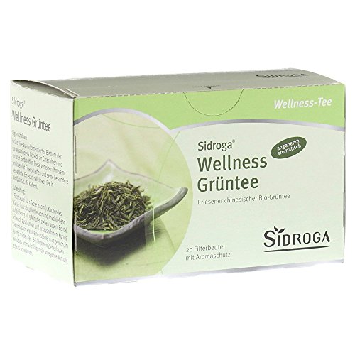 Sidroga Bio Grüntee: Feinster chinesischer grüner Tee, 20 Filterbeutel mit je 1,5 g von Sidroga