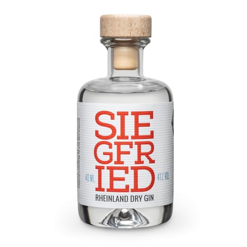 Siegfried Rheinland Dry Gin | Weltweit ausgezeichneter Premium Gin | Micro-batch Gin mit 18 Botanicals | Regionalität und Weltklasse | 41% Vol. | 40ML von Siegfried